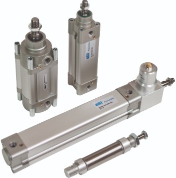 Pneumatic Cylinders With Piston Rods